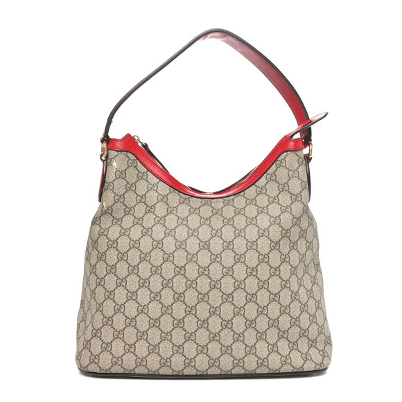 Gucci Gg Supreme Linea A Hobo Red #182651G52B - Picture 1 of 11